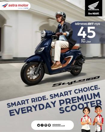 Pilihan Cerdas Bergaya Premium, Honda Stylo 160 Tawarkan Keiritan Istimewa 45 KM per Liter